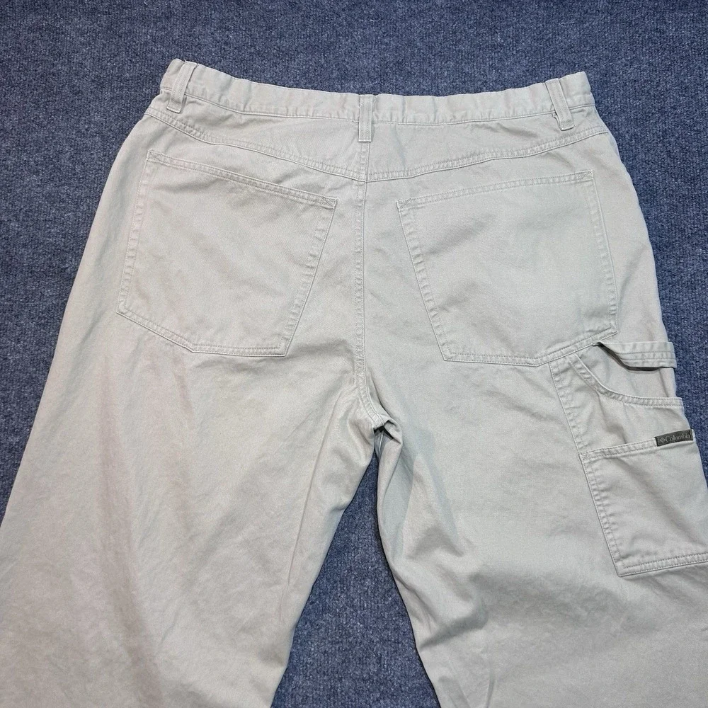 Columbia XM8010 Men's Carpenter Pants Tan Cotton Canvas Utility Workwear 38/32
